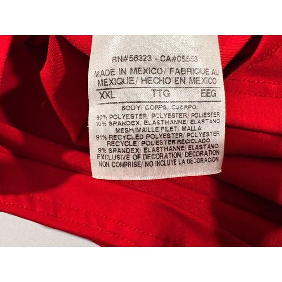 Nike Shirt Mens Red Pro Combat Dri-FIT Compression Athletic Gym Training Sz 2XL - Picture 9 of 10